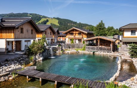 Badeteich Urlaub am Bauernhof Sieglhub in Flachau